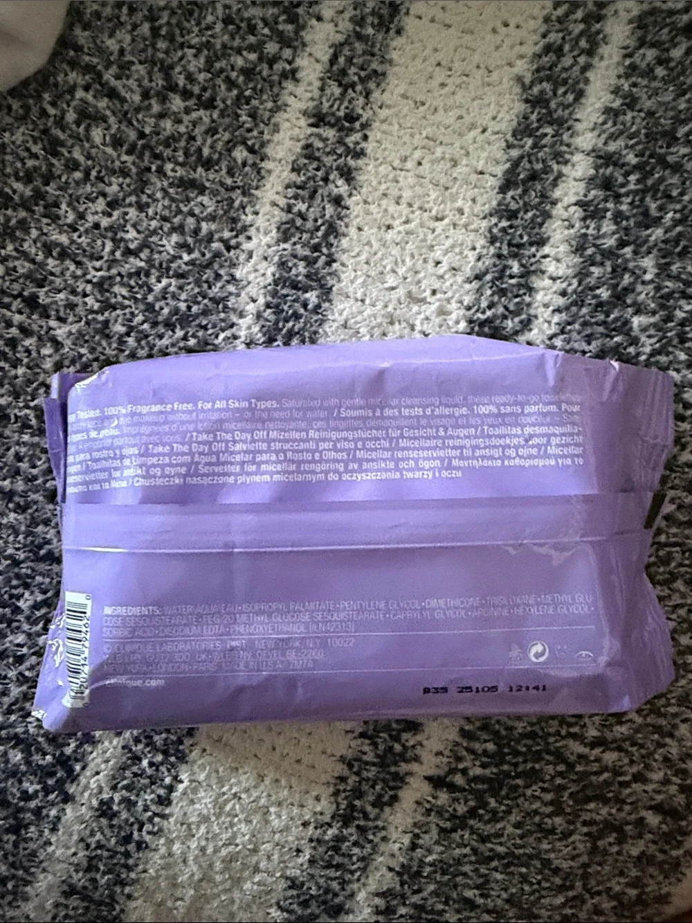 Clinique Lavender Micellar Cleansing Towelettes Pack